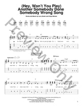 (HEY, WON'T YOU PLAY) ANOTHER SOMEBODY DONE SOMEBODY WRONG SONG Guitar and Fretted sheet music cover